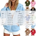 thumbnail image 3 of NominalSnug Women Zip Up Hooded Jacket Light Fleece Lined Long Sleeve Casual Hooded Sweatshirt With Pockets For Fall Daily Wear, 3 of 6
