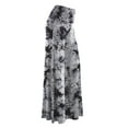 thumbnail image 2 of Made by Johnny Women's Chic Tie Dye Palazzo Pants M WHITE_BLACK, 2 of 6
