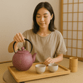thumbnail image 6 of Creative Home Kyusu 34 Oz Purple Cast Iron Teapot with Removable Infuser, 6 of 7