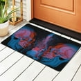 thumbnail image 2 of XMXY Area Rugs Doormat Outdoor Entrance, Water Flame Skull Print Facecloth Non-slip Floor Mat Rug for Living Room Kitchen Sink Area Indoor,72"x48", 2 of 9