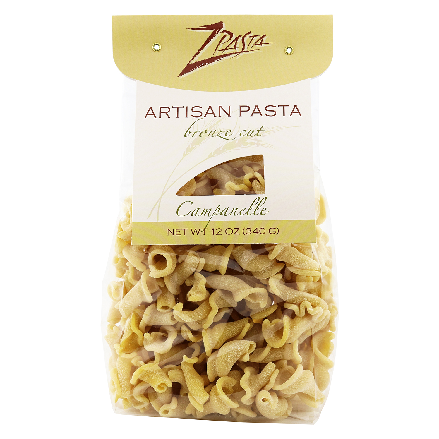 ZPasta Campanelle Bronze Cut Artisan Pasta 12 oz