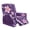 Flower Polynesian Tribel Purple, variant on FOR U DESIGNS Plumeria Polynesian Tribel Pattern Recliner Chair Covers 4-Pieces Breathable Recliner Armchair Covers Reusable Recliner Sofa Slipcovers with Storage Pocket