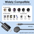 thumbnail image 3 of 2-in-1 Charging Cable for Samsung Galaxy Watch 8/7/6/5/4/3/Ultra & iPhone 16/15 Samsung Galaxy- 4FT 25W Fast Charger with USB-C Port, 3 of 8