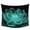 Blue, variant on Teal Black Floral Tapestry for Bedroom Wall Hanging Tapestry, Modern Minimalist Ombre Botanical Ceiling Backdrop Tapestries Poster Blanket Wall Decor for Teens Room Living Room Dorm 39" x 59"