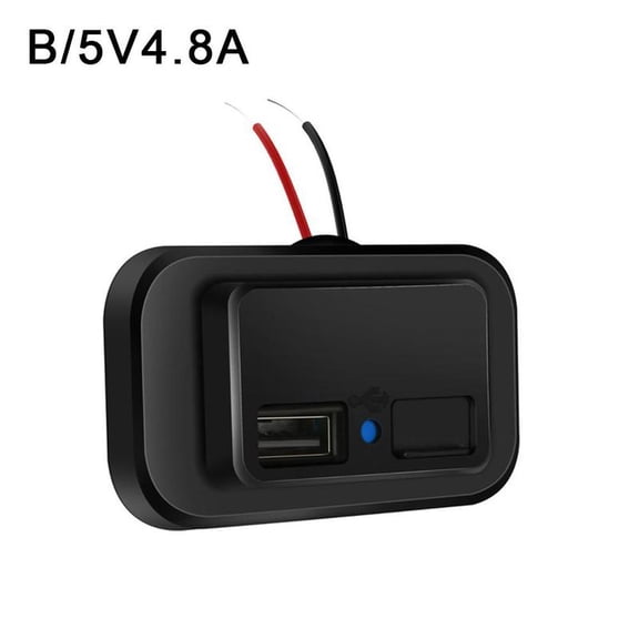 Rv Bus Car Charger Modified Usb Charger Plug 5v3.1a No Punching Automatic Spring Cover