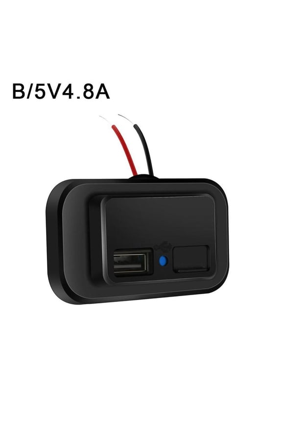 Rv Bus Car Charger Modified Usb Charger Plug 5v3.1a No Punching Automatic Spring Cover