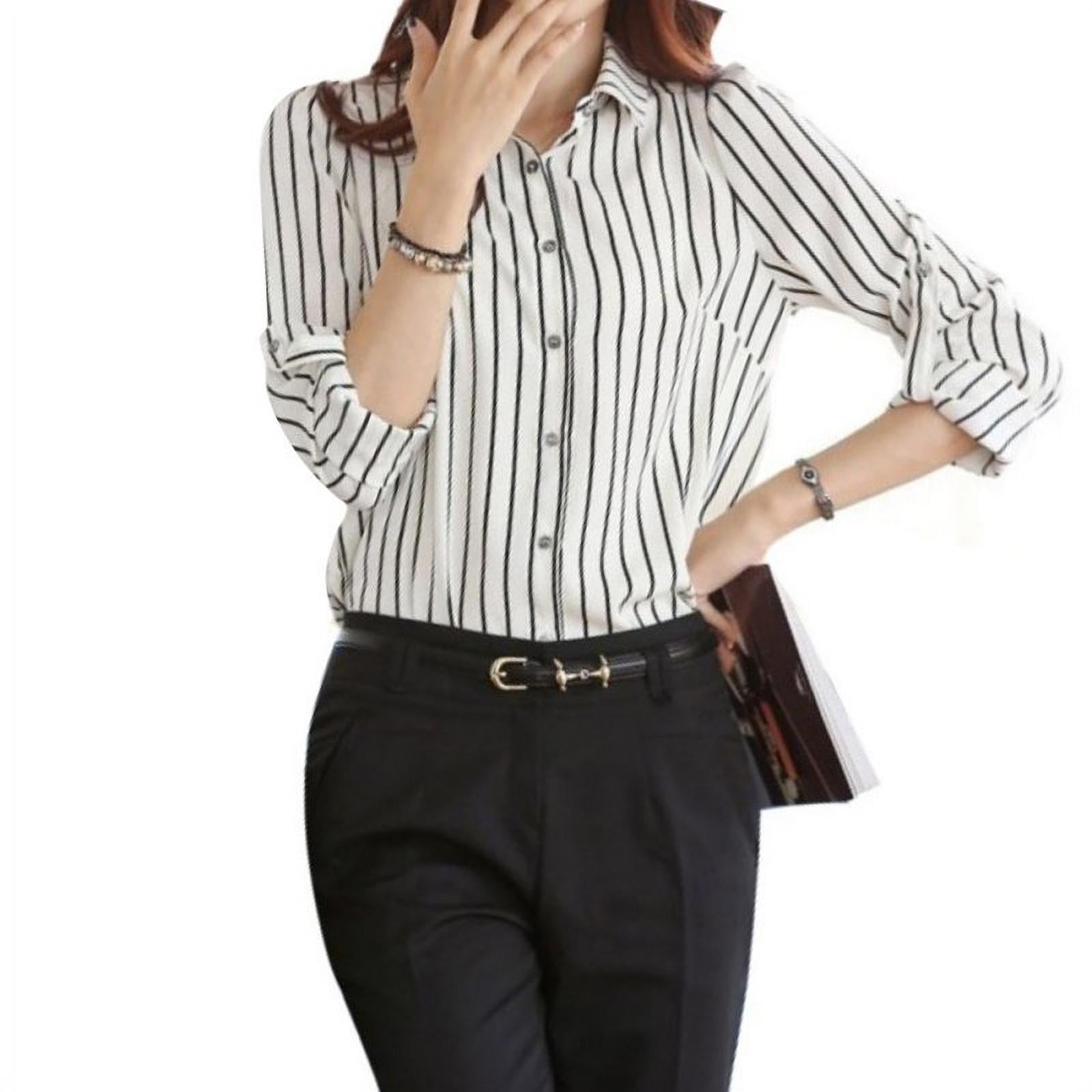 Vertical striped women's shirt Clearance