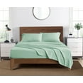 thumbnail image 2 of Mainstays Super Soft Brushed Microfiber Bed Sheet Set, Full, Light Green, 4 Piece, 2 of 12