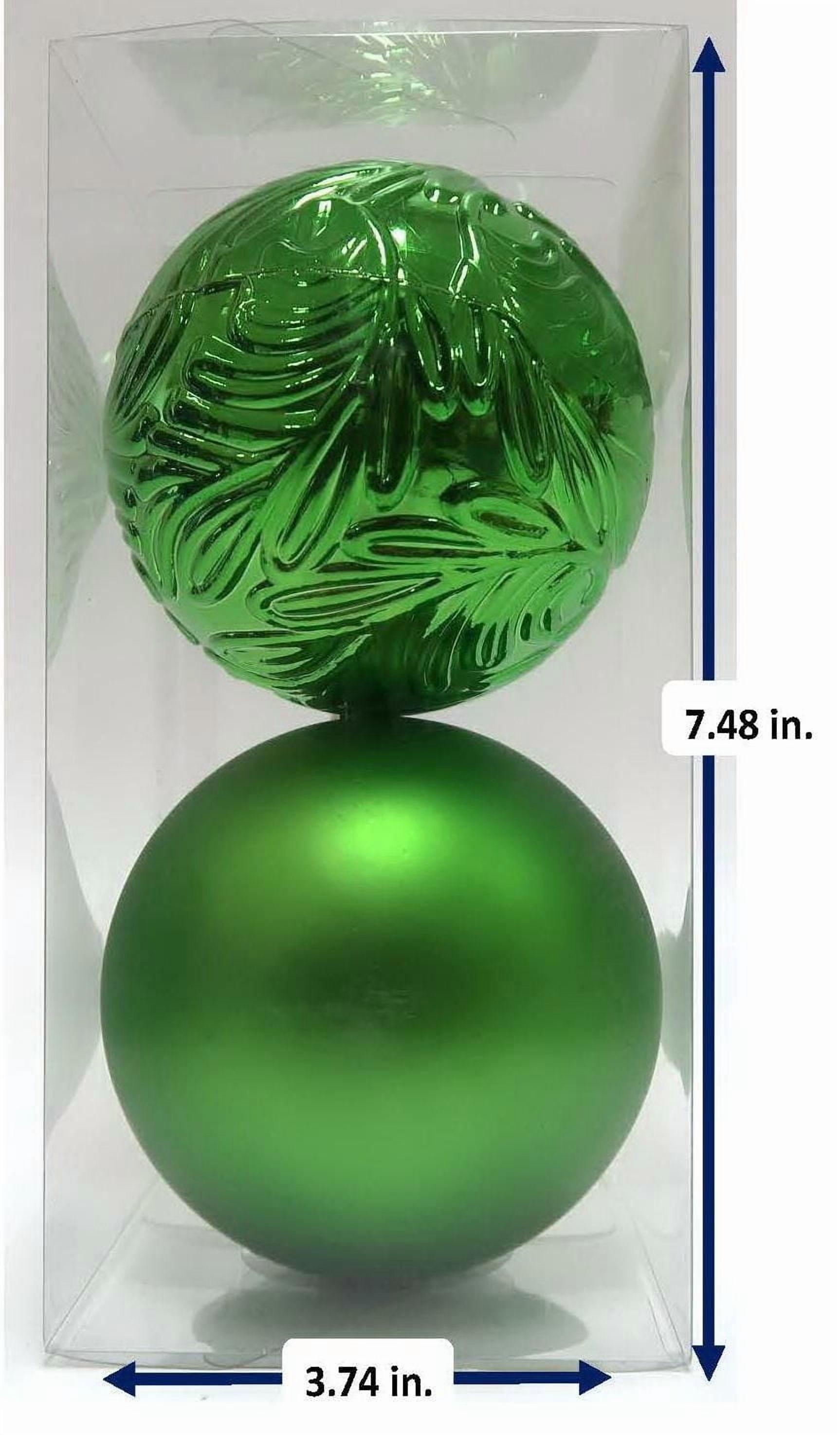 2CT 100MM SHATTERPROOF ORNAMETNS