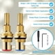 thumbnail image 4 of 4x Cartucho de Válvula de Cerámica de Latón 1-001 y 1-002, Compatible con para Grifos Brass, Construcción Duradera de Latón, 4 of 5