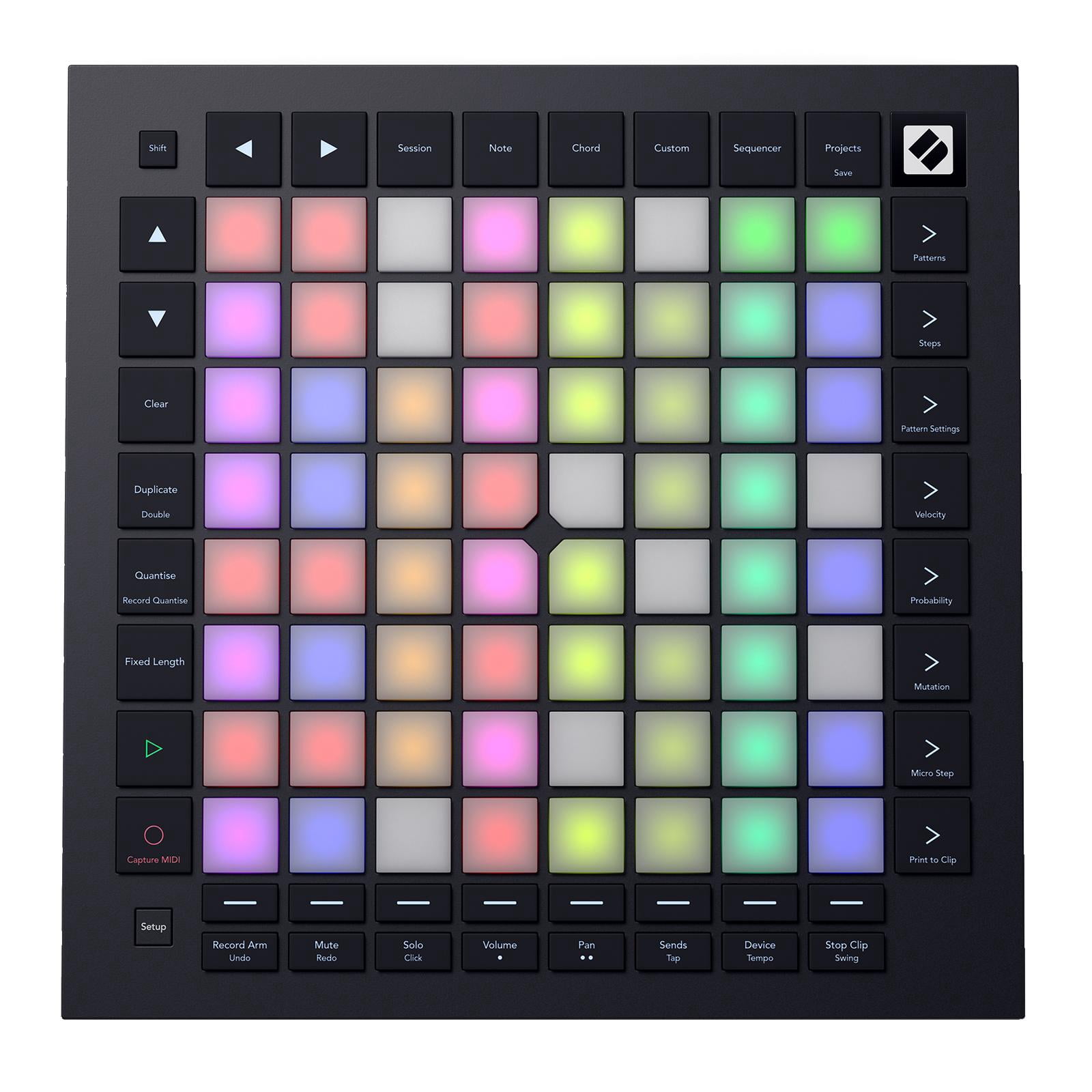 Novation Launchpad Pro 64-Pad Ableton Controller with Over-Ear Monitoring Headphones Package