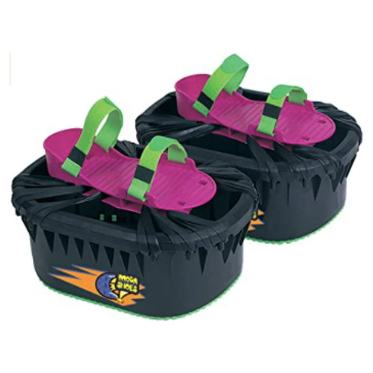 Moon Shoes- Bouncy Shoes, Mini Trampolines For your Feet, One Size, Black,  New and improved, Bounce your way to fun! 
