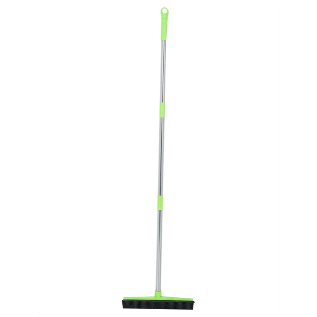 Viccilley Cleaner Broom - Multifunction Telescopic Floor Carpet Broom Pet Hair Dust Removal Cleaner Sweeper Cleaning Tools(green)