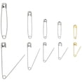 thumbnail image 3 of Assorted Safety Pins Brass and Zinc-Plated Sewing Fasteners 40 Pieces Pack, 3 of 5