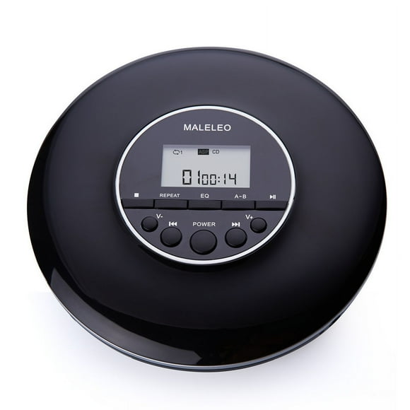 YOPTOP Portable CD Player Personal Compact Music CD Walkman with Headphones Anti-Skip and Shockproof for Home Travel Car Small Discman CD Player for Kids/Students/Seniors-White,black