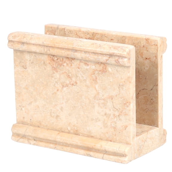 Premium Marble Napkin Holder, Heavy Handcrafted Natural Stone for Kitchen, Dining & Coffee Station, by Creative Home