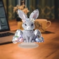 thumbnail image 6 of Easter Decoration Bunny Ornament, 2D Acrylic Desktop Ornament, for Living Room Bedroom Festival Tabletop Ornaments, 6 of 8