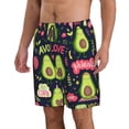 thumbnail image 2 of Naloa Avocado Love Men's Beach Shorts, Surfing shorts, Swim trunks, Quick Dry Swim Trunks for Surfing Beach Fun - Small, 2 of 9