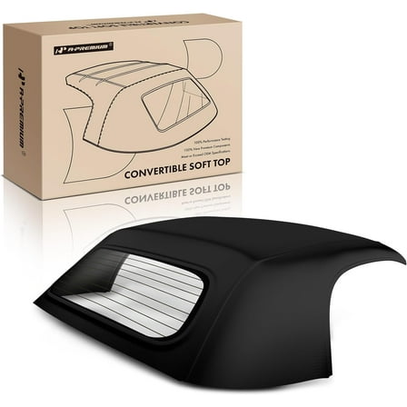 A-Premium Black Convertible Soft Top Compatible with Porsche Boxster 2005-2012, Convertible Only, Replace# 98756101500A10, 98756190302A10