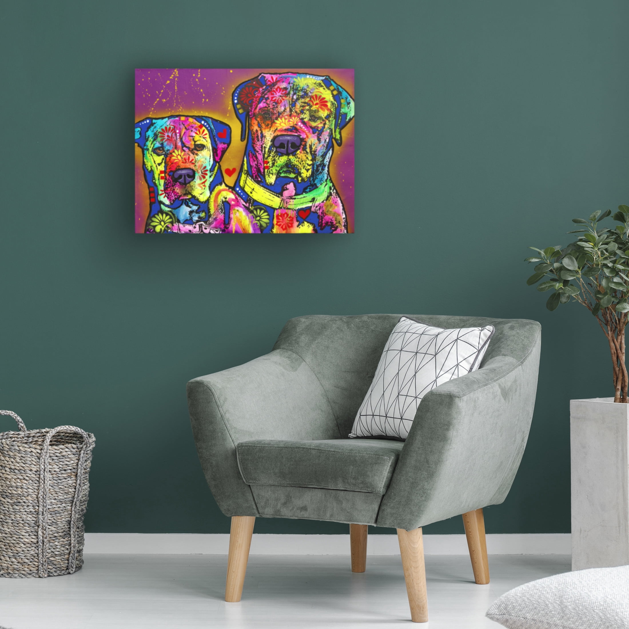 Canvas Wall Art - Dean Russo 'Pair' Wall Art for Living Room, Bedroom, or Office Décor by Trademark Fine Art - 32 x 24 Inches