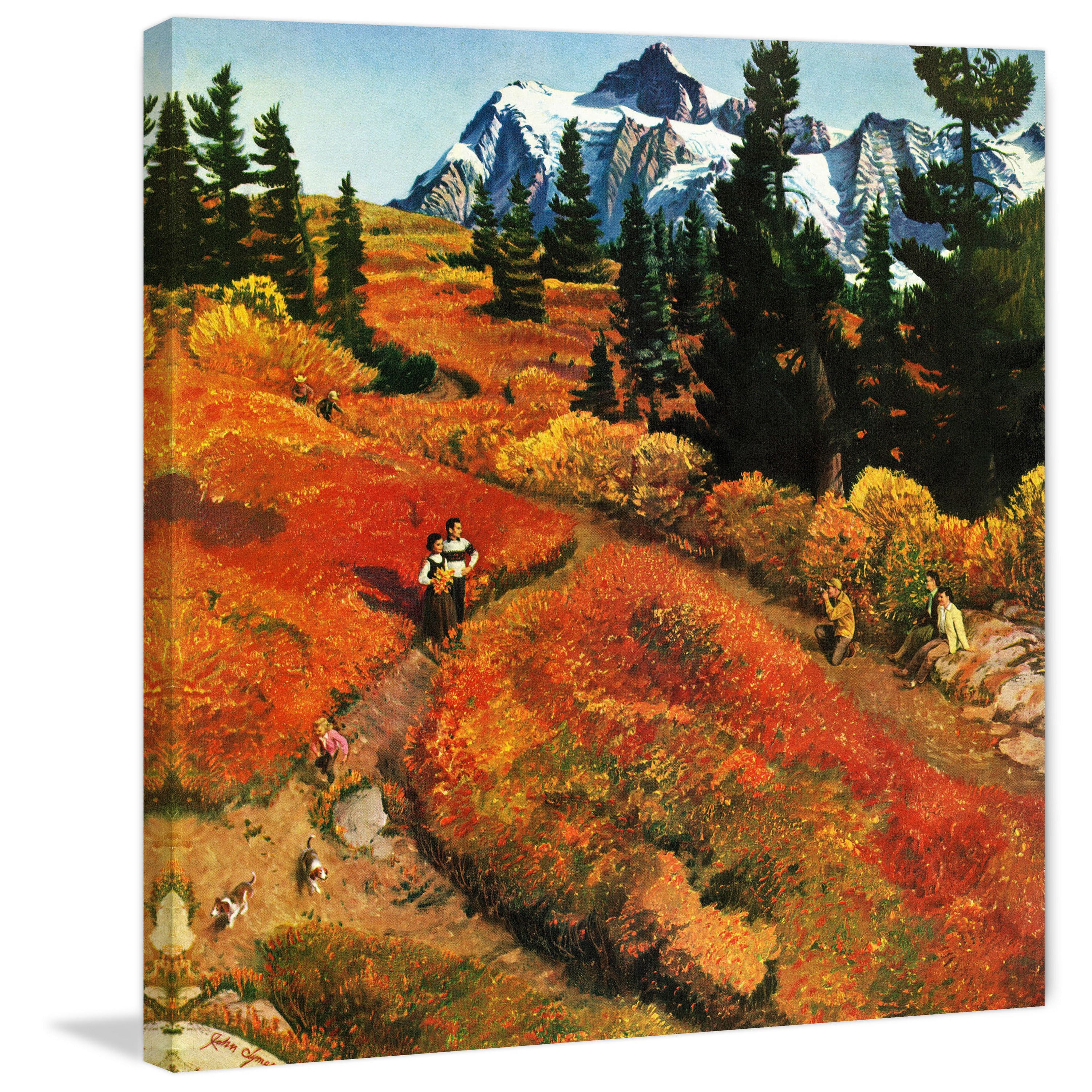 "Fall Photo Op" Painting Print on Wrapped Canvas