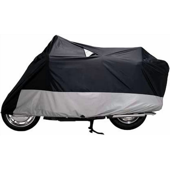 Dowco Guardian 50020-00 WeatherAll Plus Indoor/Outdoor Waterproof Motorcycle Cover, EZ Zip: Black, X-Large