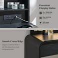 thumbnail image 5 of wow97e Modern Vanity Desk with Touch Screen LED Mirror, 55" Big Make Up Table with 5 Drawers , Wood Dressing Tablew/3 Color Available, Charging Station, 5 of 7
