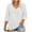 White, variant on Fall Outfits Fashion Clothes Sweaters Sweatshirt for Women Plus-Size V-neck Sequined 3/4t Sleeve Solid Color Casual Tops