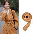 thumbnail image 2 of 2DXuixsh Belts for Women Coat Belt Skinny Woollen Belt for Jacket Woolen Coat Wide Belt for Ladies Decoration Wide Clothing Belt Solid Color Tie Bow Belt Khaki, 2 of 3