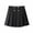 E146-Black, variant on hengsof Girls Pleated School Uniform Skirt for 5-15 Years Solid Color Elastic Waist Casual Everyday Skirt Basic Versatile Pleated Skirt
