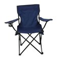 thumbnail image 2 of Chaise de Camping, Pliable Imperméable Construction Robuste Chaise de Plage Équilibre Stable avec Filet pour Adultes pour Randonnée Noir, 2 of 8