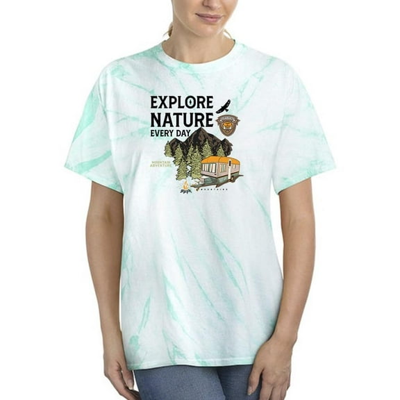 Explore Nature Every Day Tie Dye Cyclone Women -Image by Shutterstock, Female Medium