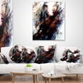 thumbnail image 4 of Designart Woman and Horse with Flying Eagle - Collage Throw Pillow - 18x18, 4 of 5