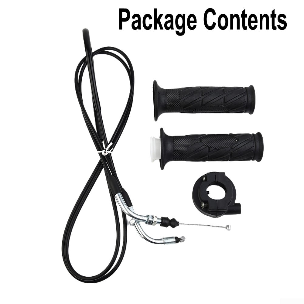 2pcs Moped Scooter Motorcycle Throttle Handle Turn Handlebar Grip Cable Throttle For GY6 125-150CC ATV/Bike