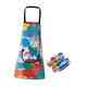 thumbnail image 3 of Delantal para niños Delantal artístico multifunción con bolsillo Delantal de pintura fácil de limpiar con 2 mangas para trabajos manuales Alimentación S, 3 of 10