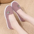thumbnail image 2 of IEMIEMIEM Women's Shoes Autumn New Single Canvas Low-top Non-Slip Soft-Soled Rubber Shoes one-Pedal Casual 7 wide, 2 of 7