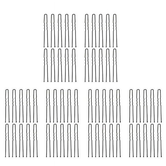 60 Pcs 7cm Long Black Metal DIY Hair Bun Pin for Woman