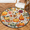 Multicolour 4, variant on CURLYOOT Round Rug 3ft Fall Pumpkins Area Rug, Washable Circle Mat Non Slip Floor Carpet Mat, Forest Soft Indoor Rugs for Entryway Living Room Dining Room Bedroom