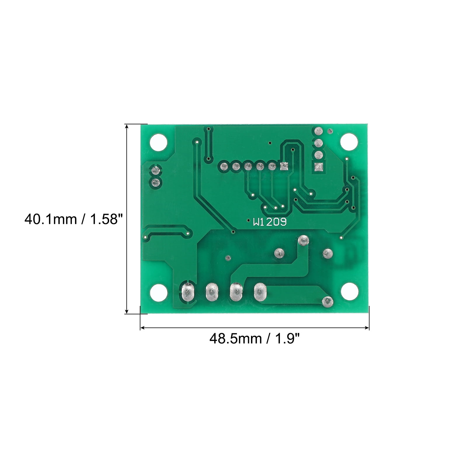 Uxcell 6 Pack XH-W1209 10A DC 12V Digital LED Temperature Controller with Clear Case, Red