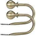 thumbnail image 2 of Visland 2PCS Curtain Holdbacks, Decorative Curtain Rods Drapery Holdbacks, Curtain Holders for Wall, Curtain Hangers Window Curtain Brackets Hooks Home Decor, 2 of 7