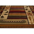 thumbnail image 3 of United Weavers 750 04043 58 5 ft. 3 in. x 7 ft. 2 in. Affinity Canoe Sunset Area Rug, Lodge, 3 of 4