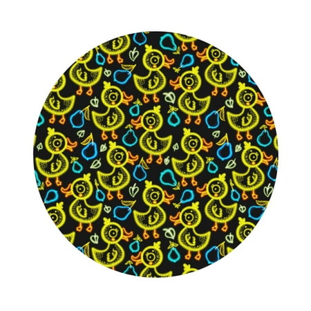 

Cauagu Ducks1 for Round Coaster Drink Coasters Set of 4 Leather Bar Beer Beverage Cup Mat for Drinks for Tabletop Protection & Coffee Table Decor