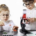 thumbnail image 3 of Children's Microscope Toy 1200 Times Student Scientific Experiment Puzzle Science and Education Toy Set, 3 of 10
