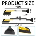 thumbnail image 4 of 2 In 1 Car Ice Scraper and Snow Removal Brush with Extendable Detachable Design for Easy Storage, Ergonomic Foam Grip for Comfortable Use, 180° Pivoting Brush Head for, 4 of 9
