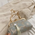 thumbnail image 6 of Vintage Inspired Chinese Cheongsam Shoulder Bag with Modern Chain Crossbody Purse Handbag for Ladies, 6 of 20