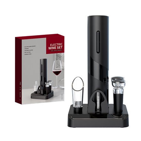 

Electric Wine Bottle Opener - Multifunctional Wine Corkscrew Foil Cutter Set - Automatic Bottle Opener Set for Wine Christmas Housewarming Gift For Friends