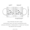 thumbnail image 5 of Koyal Wholesale Zodiac Sign Ceramic Coffee Mug, Taurus Star Constellation, Minimalistic Black, 5 of 5