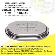 VARTA V500HT 1.2V 510mAh NiMH Battery Compatible with V600HRT, 55750201501