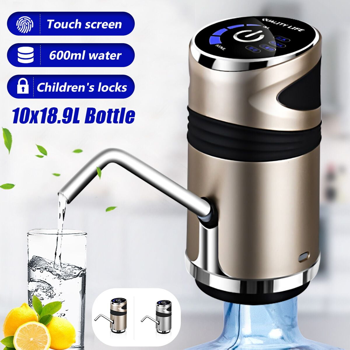 Smart Auto Electric Water Pump Touch Switch Bottled Water Dispenser