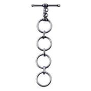 TSF-134 Silver Overlay Adjustable interesting Chain and Modern Designer Toggle